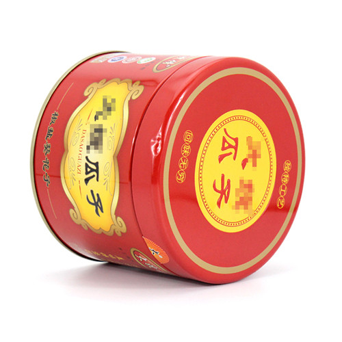 圓形葵花籽鐵盒零食鐵罐包裝_馬口鐵盒禮品盒廠(chǎng)家定制