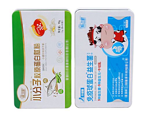 長(zhǎng)方形蛋白粉馬口鐵盒包裝_醫(yī)藥保健品粉末鐵盒廠(chǎng)家定制