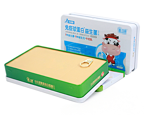長(zhǎng)方形蛋白粉馬口鐵盒包裝_醫(yī)藥保健品粉末鐵盒廠(chǎng)家定制